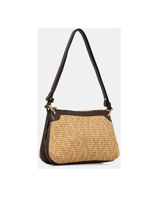 Shoulder Bags di Pollini in Metallic