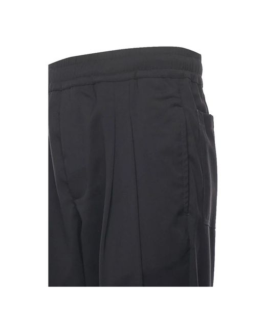 Giuliano Galiano Black Slim-Fit Trousers for men