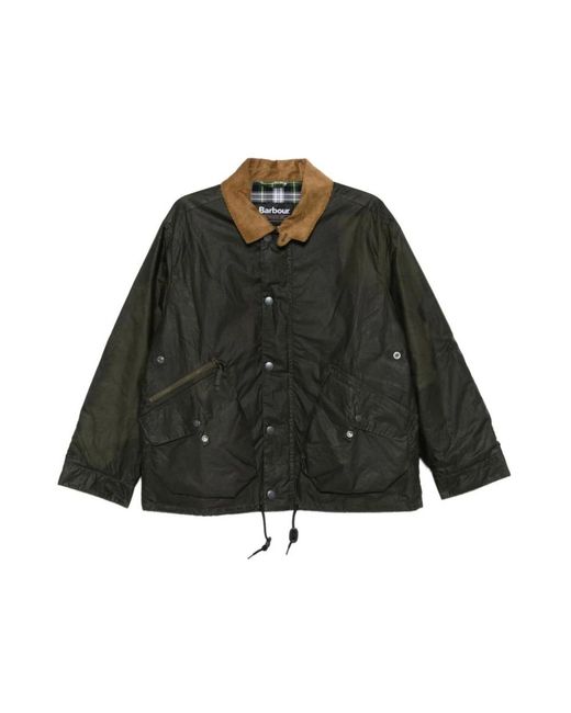 Barbour Modified Endurance Waxed Jacket in het Green voor heren