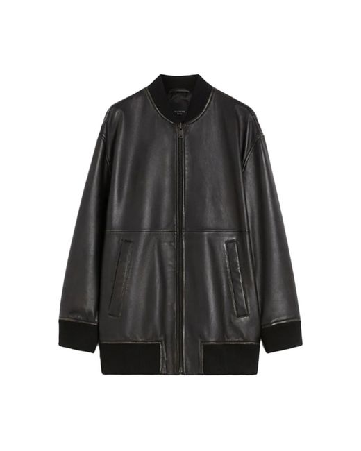 Weekend by Maxmara Black Leather Jackets