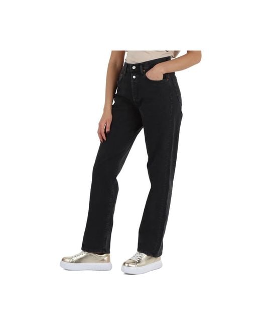 Replay Black Straight Jeans