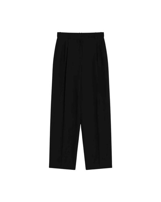 The Row Black Wide Trousers