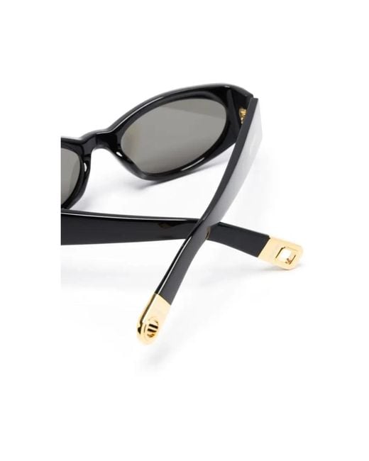 Jacquemus Les Lunettes Ovalo Zonnebril in het Gray