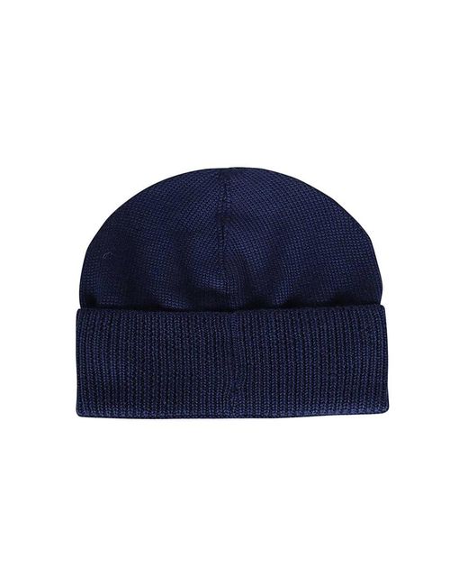 MSGM Accessoires ,Blauw ,Wol Merinos Wol Gebreide Beanie Muts in het Blue voor heren