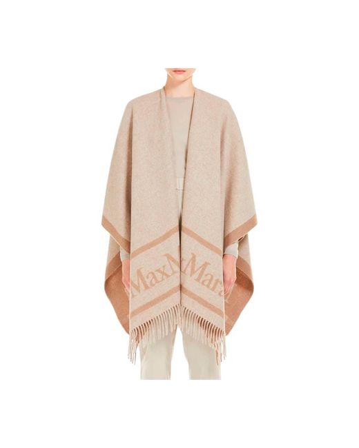 Capes Max Mara en coloris Natural