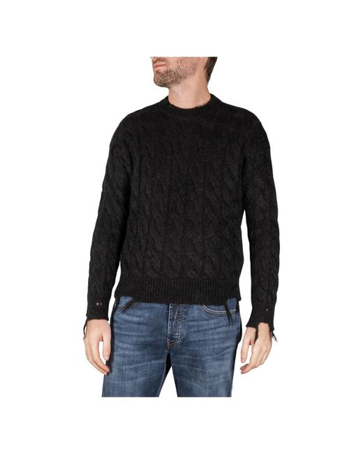 Herren Bekleidung Pullover und Strickware Sweatjacken Mauro Grifoni Pullover in Schwarz für Herren 