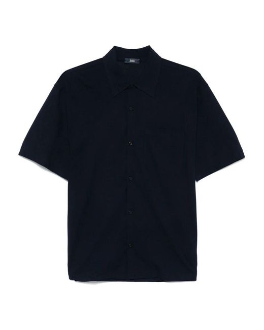 Herno Black Short Sleeve Shirts for men