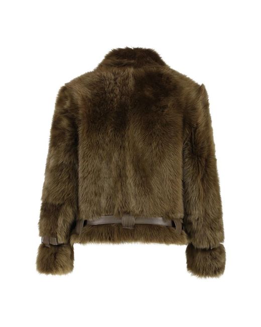 Tom Ford Green Faux Fur & Shearling Jackets