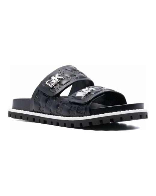 Michael Kors Black Sliders