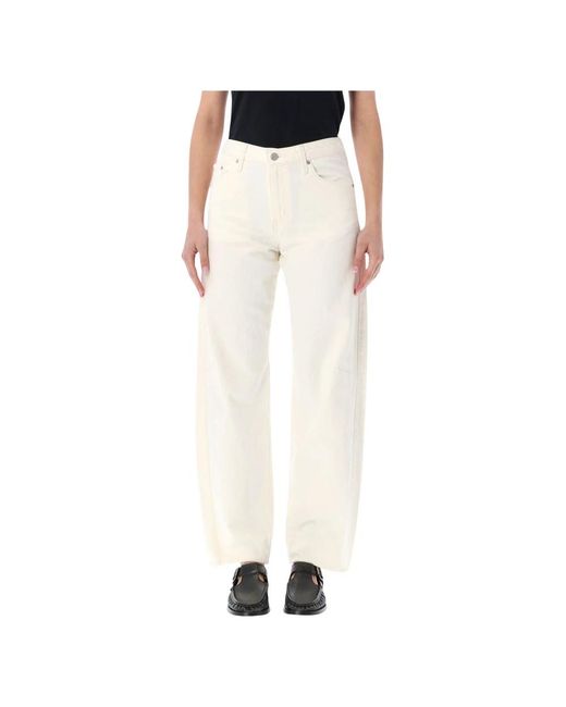 Levi's Baggy Dad Barrel in het White