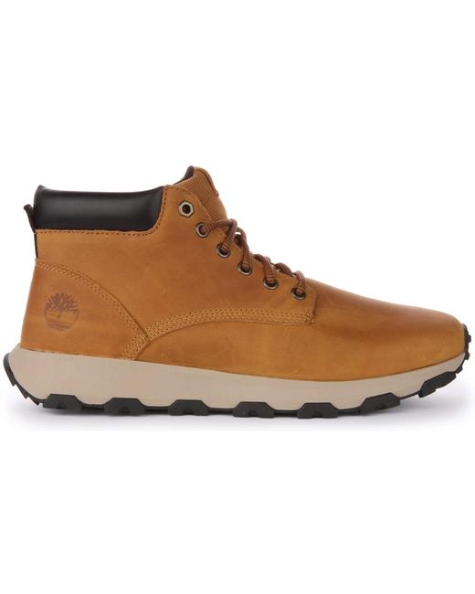Timberland Brown Lace-Up Boots for men