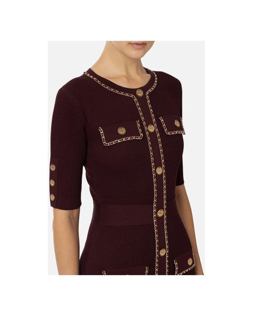 Elisabetta Franchi Red Rouge noir minikleid am92b46e2 cg3