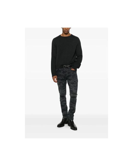 Purple Brand Black Slim-Fit Jeans for men