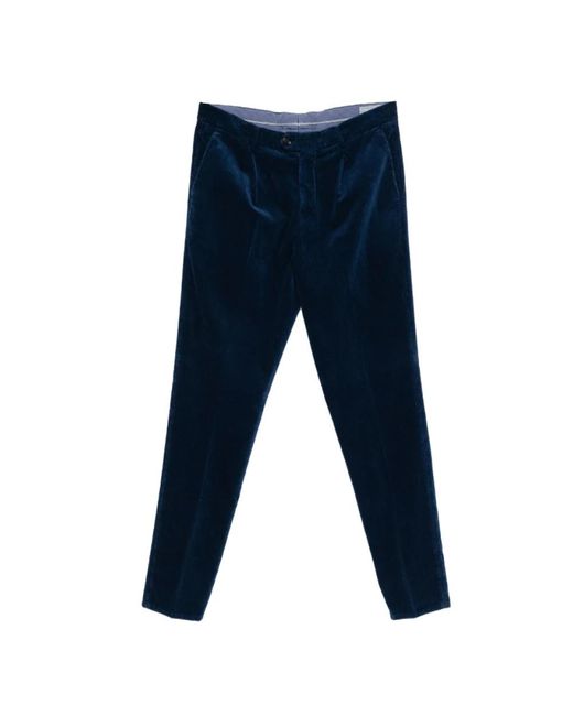 Brunello Cucinelli Blue Slim-Fit Trousers for men