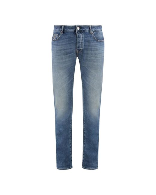 Moorer Blue Slim Fit Jeans for men
