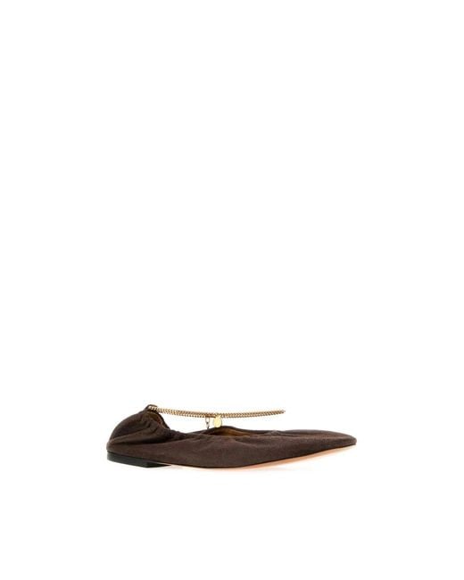 Stella McCartney Brown Ballerina Shoes