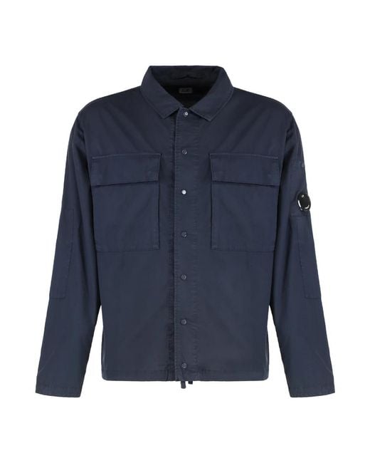 C P Company Blue Casual Shirts for men