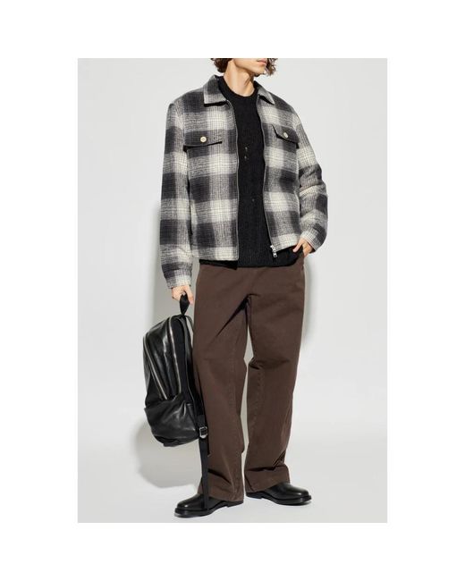 AllSaints Jassen ,Grijs ,Katoen Matheson Check Jacket in het Gray voor heren