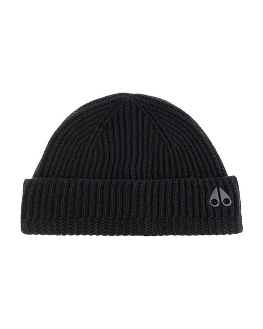 Moose Knuckles Black Wollmütze