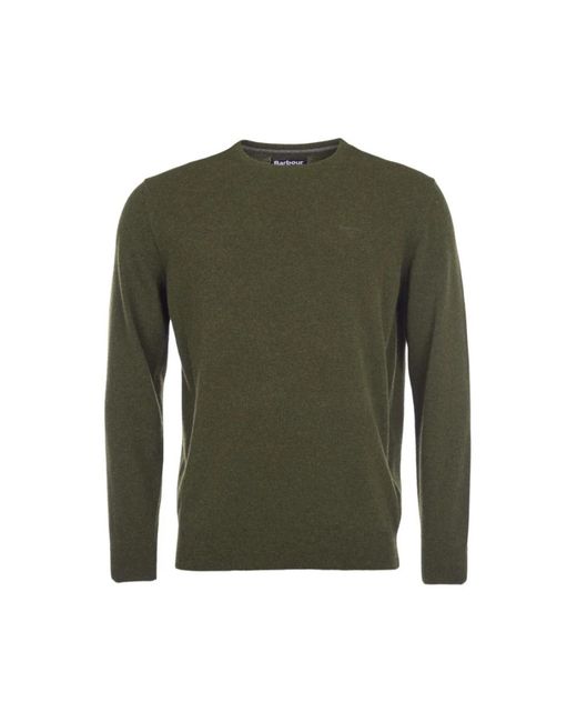Barbour Green Round-Neck Knitwear for men