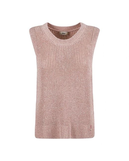 Herno Pink Rundhals-Strickware
