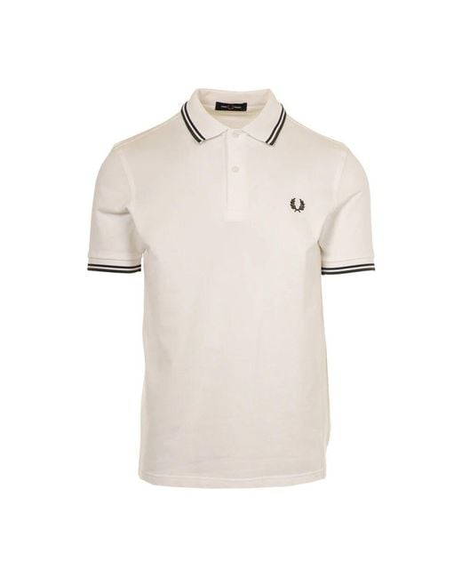 Fred Perry Twin Tipped Hemden Kollektion in Natural für Herren