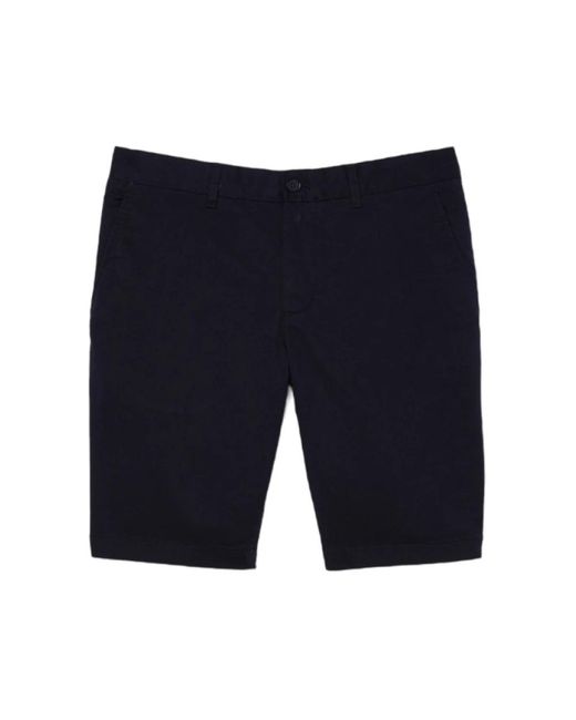 Lacoste Fh2647 Slim Fit Stretch Katoenen Short in het Blue voor heren