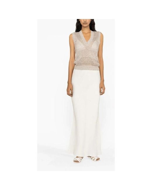 Brunello Cucinelli V-Neck Knitwear in het Brown