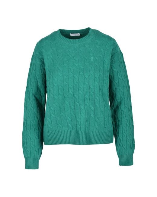 Ballantyne Round-Neck Knitwear in het Green