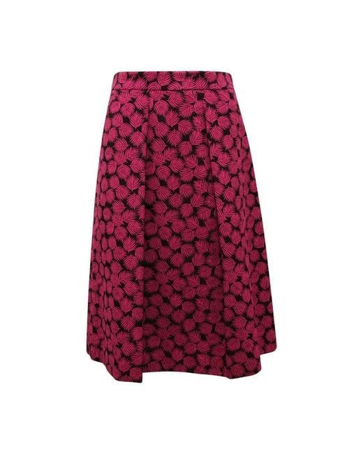 Michael Kors Red Midi Skirts