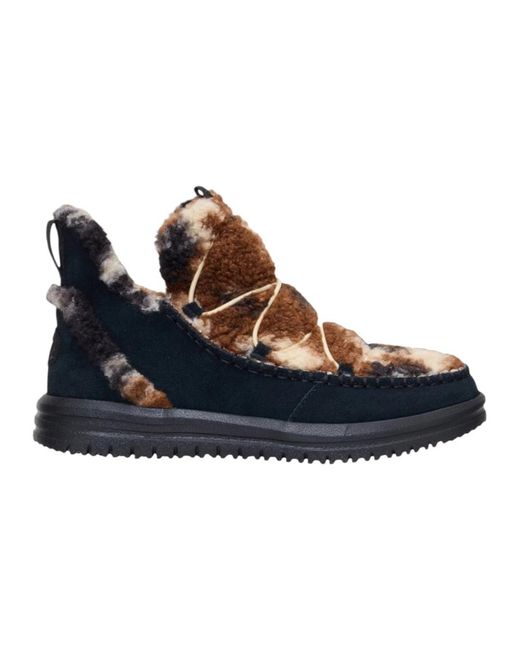 HeyDude Blue Winter Boots