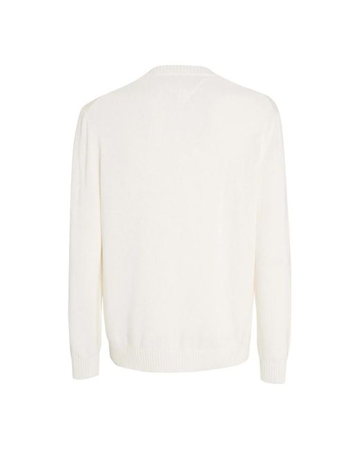 Tommy Hilfiger Essential slim pullover in White für Herren
