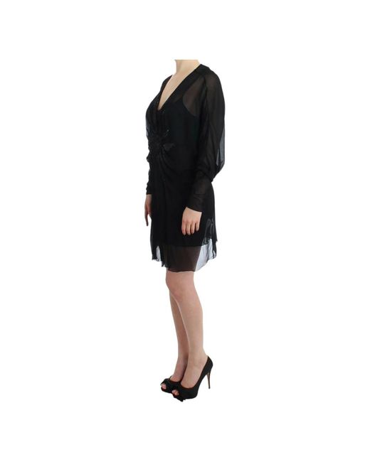 Roberto Cavalli Black Short Dresses