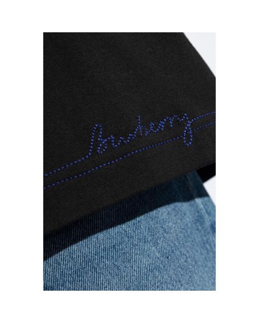 Burberry T-shirt mit patch in Black für Herren