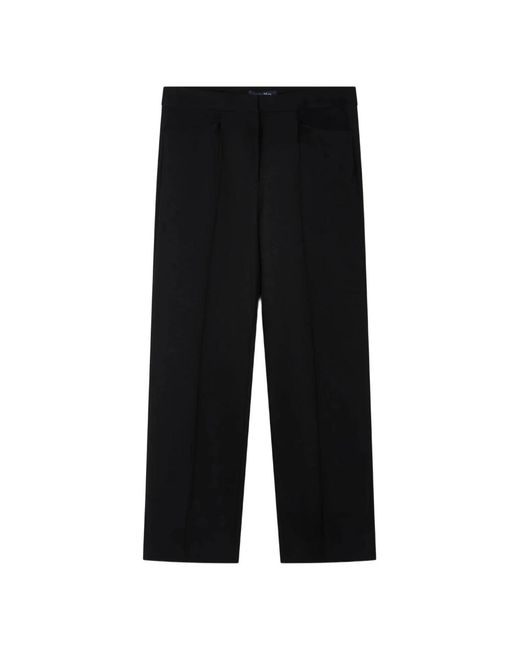 Max Mara Black Straight Trousers