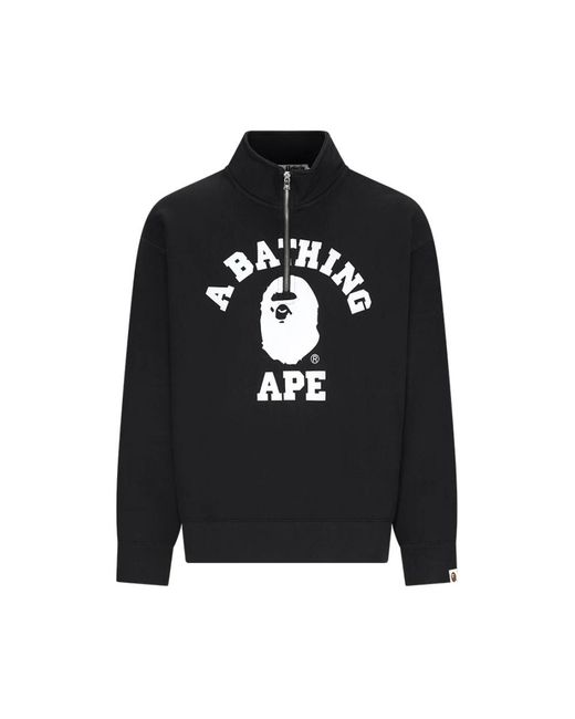 A Bathing Ape Black Zip-Throughs for men