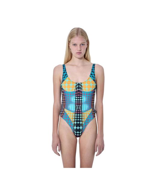 Jean Paul Gaultier Blue One-Piece