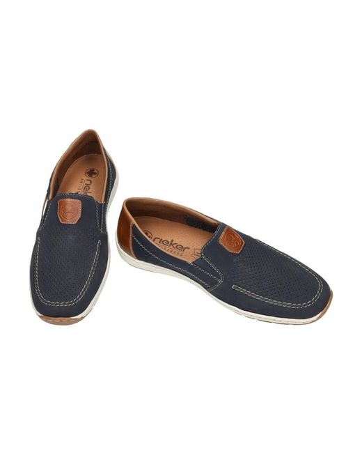 Rieker Loafer Mocassin in Blue für Herren