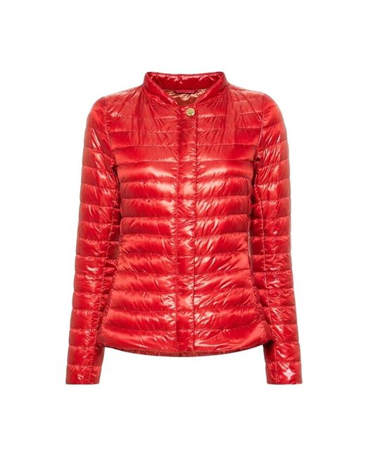 Herno Jassen ,Rood ,Elena Down Jacket in het Red