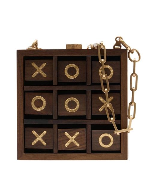 Cult Gaia Brown Clutches