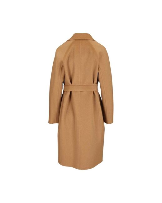 Max Mara Brown Belted Coats