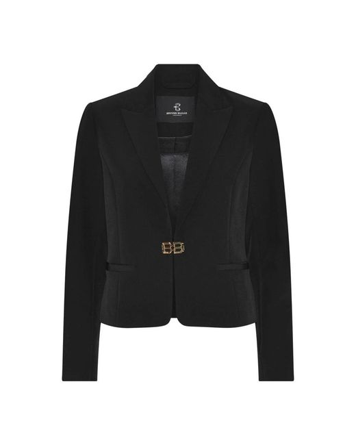 Bruuns Bazaar Jassen ,Zwart ,Blazers in het Black