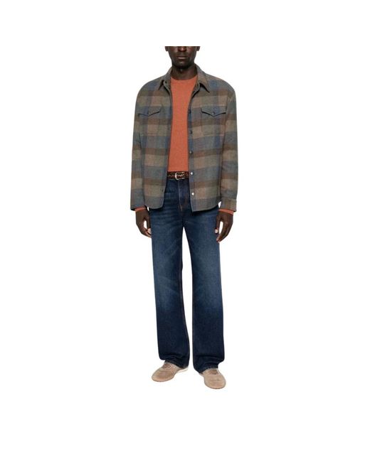 Etro Blue Straight Fit Jeans for men