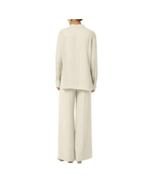 Comma, White Klassische Damenbluse