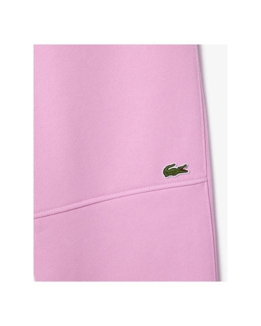 Lacoste Rosa trainingshose mit kordelzug in der taille in Pink für Herren