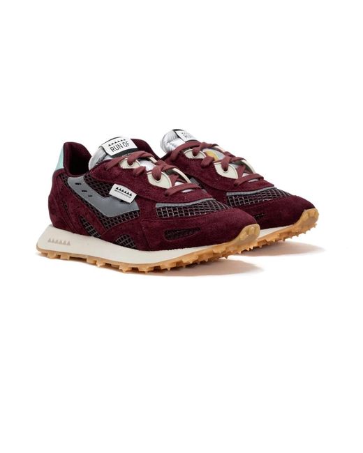 RUN OF Red Sneakers for men