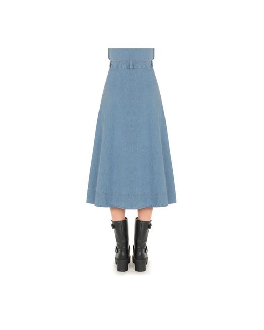 Skirts > denim skirts Moschino en coloris Blue