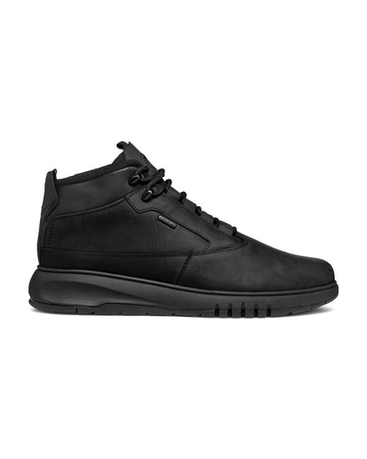 Geox Black Lace-Up Boots for men