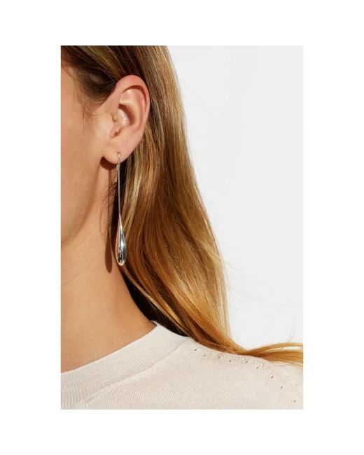 Earrings LIE STUDIO de color White