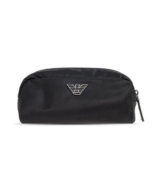 Emporio Armani Black Toilet Bags for men